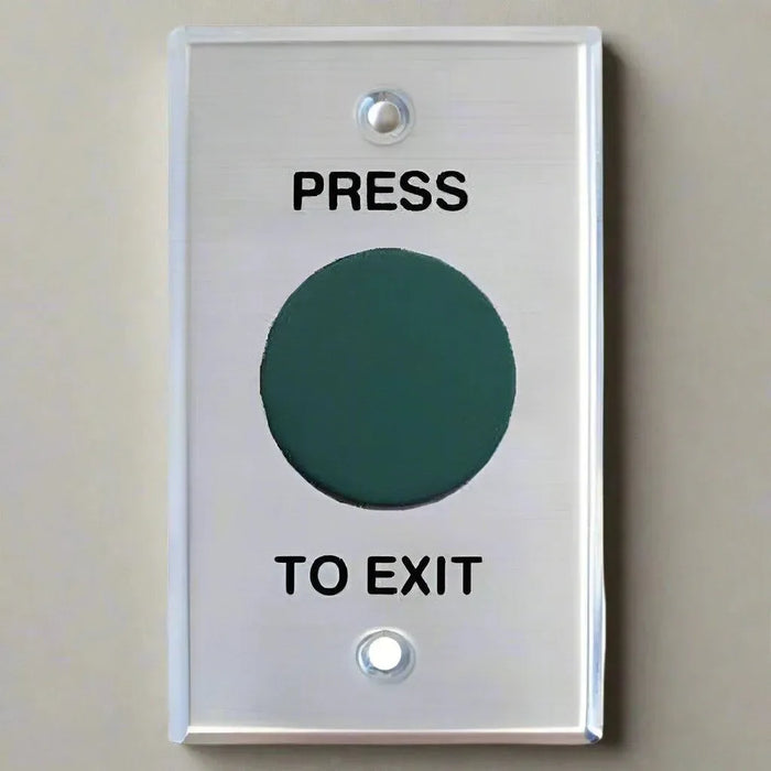 Smart WEL2440 Press to Exit, Heavy Duty Mushroom, Green, IP65, Vandalproof