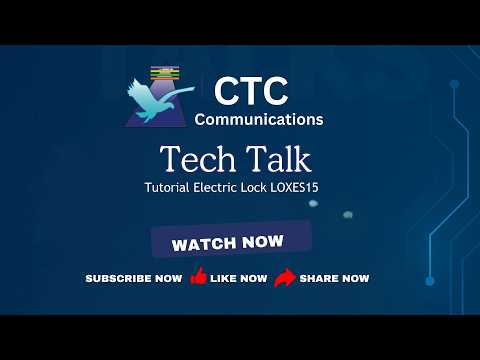 CTC Tech Talks: How to Install & Use the Lox ES15 Electric Strike – Step by Step
