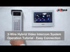 2-Wire Hybrid Video Intercom System Operation Tutorial - Dahua 5E Easy Connection