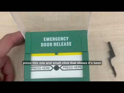 How to Reset an Emergency Break Glass Door Release