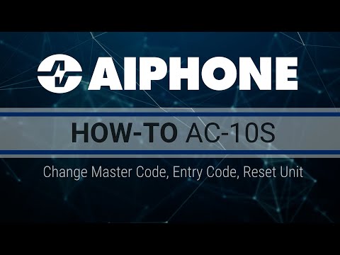 Learn how to change the Master Code, how to create new Entry Codes, and how to reset the unit. This will work for the AC-10S, AC-10F, and GT-AC