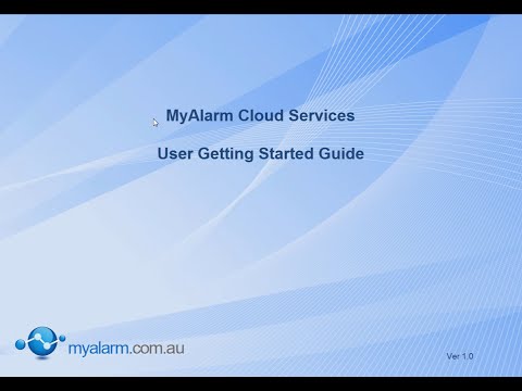 Setting Up MyAlarm Cloud Account Video