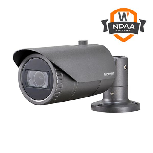 Wisenet Samsung NDAA Approved Q Series Motorized 4MP Bullet Camera, CT-QNO-7082R