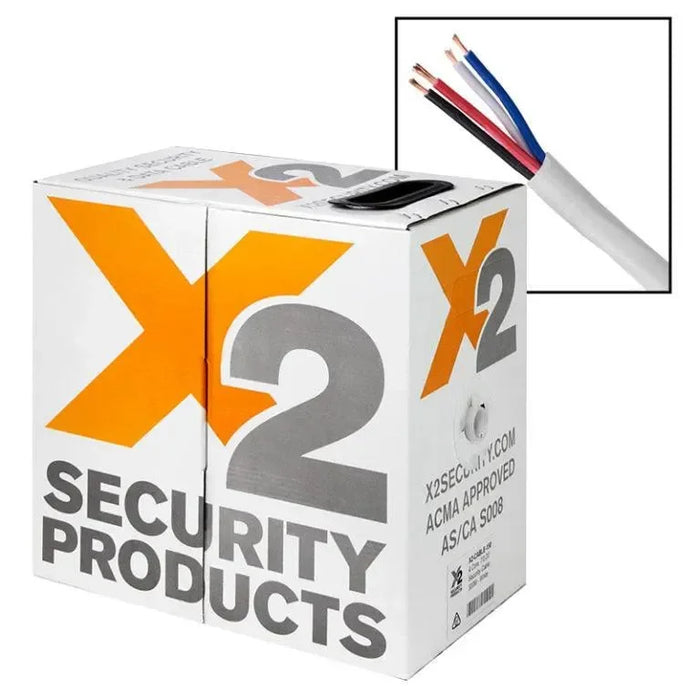 Security 4 Core Cable 7.02 300m, X2-CABLE-150