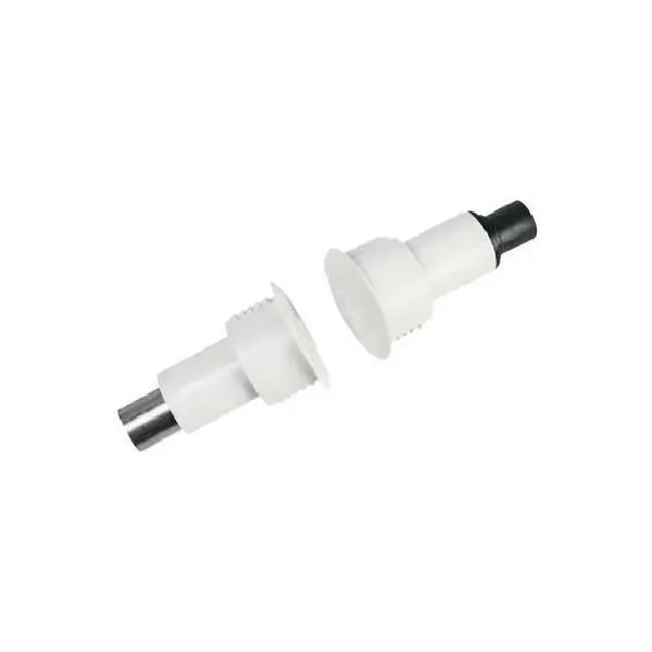 Sentrol 1078-N Steel Door Recessed Reed Switch, 1" Diameter, SPDT, 1/2" Gap Size , Closed Loop