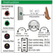 Touch-less Infrared Exit button, Double-colored LED light, SL-25P
