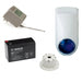 Slimline Siren Kit with Slimline siren, 12 volt battery, top hat piezo and power pack