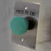 Smart ARLSWP-9G Press to Exit Green Mushroom Button on Flat Standard Stainless Steel Plate,IP65 Momentary