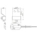 TANE 86‑MINI‑18 Mini Surface Mount Roller Door Reed Switch, Metal Housing, 64 mm Gap, NC Output