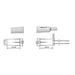 Tane STB-10-WH Stubby Recessed Reed Switch, 1 N/C O/P