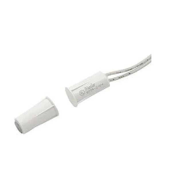 TANE STB‑11B‑WH Stubby Recessed Magnetic Reed Switch, White Plastic, Mini Recessed Contact, Normally Open Output, 12.5 mm Gap, 9 mm hole size
