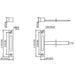 TANE SM‑20‑WG‑WH Surface Mount Wide‑Gap Magnetic Reed Switch, White ABS Housing, 50 mm Gap