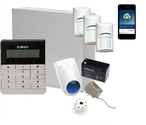 Bosch Solution 3000 Alarm System with 3 x Gen 2 Quad Detectors+ Text Code pad+IP