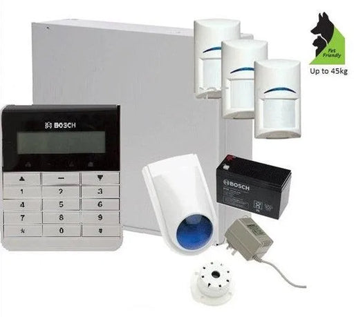 Bosch Solution 3000 Alarm System with 3 x Gen 2 TriTech Detectors+ Text Code pad