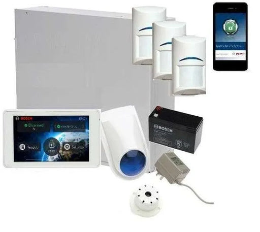 Bosch Solution 3000 Alarm System with 3 x Gen 2 Quad Detectors+ 5" Touch Screen