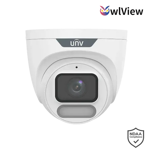 Uniview 8MP OwlView Turret Camera, 2.8mm Fixed Lens, IPC3628LE-ADF28K-WP