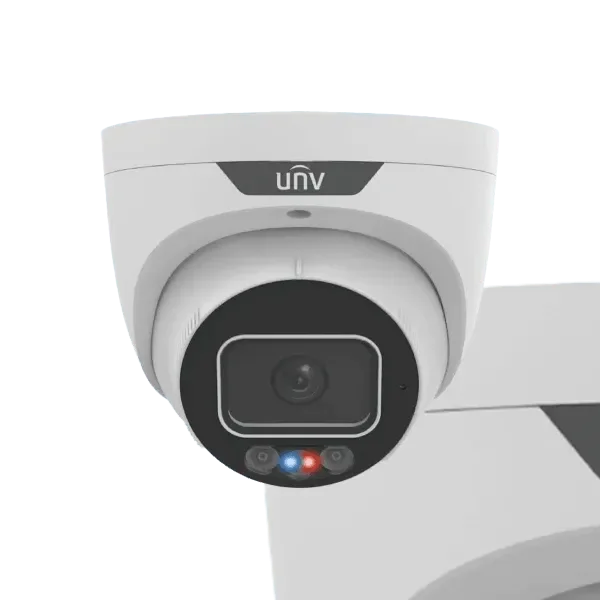 Uniview 8MP TriGuard 4K 2.8mm Fixed Lens Light Hunter IR+White+ Red & Blue LED, Built-in Mic Audio, IPC3638SS-ADF28KMC-I1