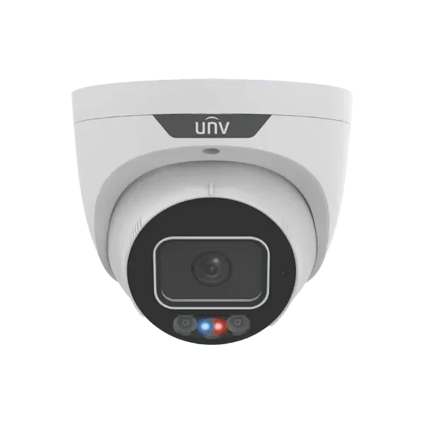 Uniview 8MP TriGuard 4K 2.8mm Fixed Lens Light Hunter IR+White+ Red & Blue LED, Built-in Mic Audio, IPC3638SS-ADF28KMC-I1