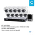 Vivotek AI 5MP Surveillance Kit, 16 Channel Kit, Fixed Dome, Kit-VIVO-AI-5MP16106D