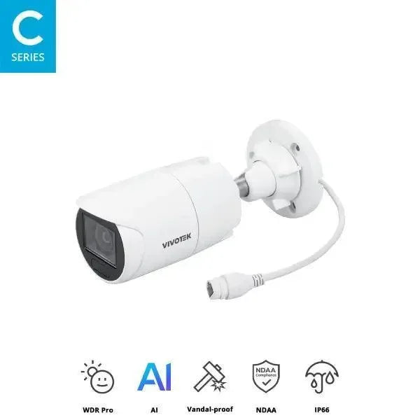 Vivotek AI 5MP Surveillance Kit, 16 Channel, Motorised Bullet Kit-VIVO-AI-5MP16106BM