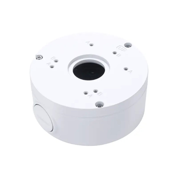 Vivotek AM-71K white camera junction box with conduit entry