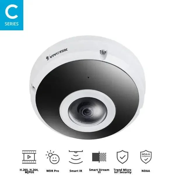 Vivotek Fisheye Camera 5MP, FE9380-HV