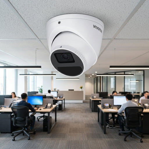 Vivotek IT9380-HV-V2 5MP outdoor AI turret camera with 2.8mm lens and built-in microphone