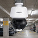 A VIVOTEK dome security camera with a white upper housing and a black lower dome containing the lens, shown against a plain white background.