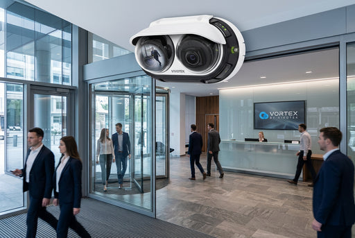 Vivotek Vortex MA131-EHTV panoramic cloud camera with two 5MP sensors and motorised lenses