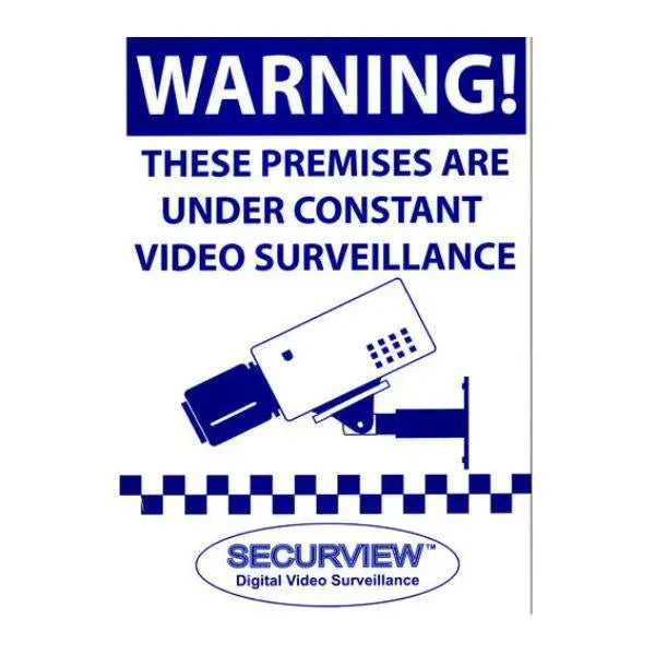 Warning Sign - A4 Size Blue Print on Corflute - CTC Communications