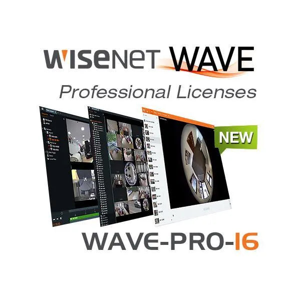 Hanwha Wisenet WAVE Professional License for IP camera