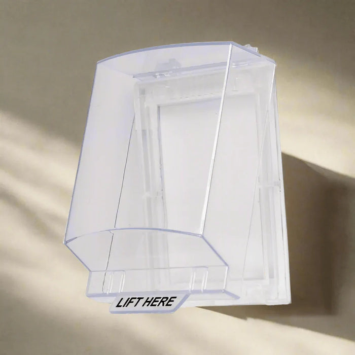 WEC140 clear protective cover for press-to-exit and break glass buttons