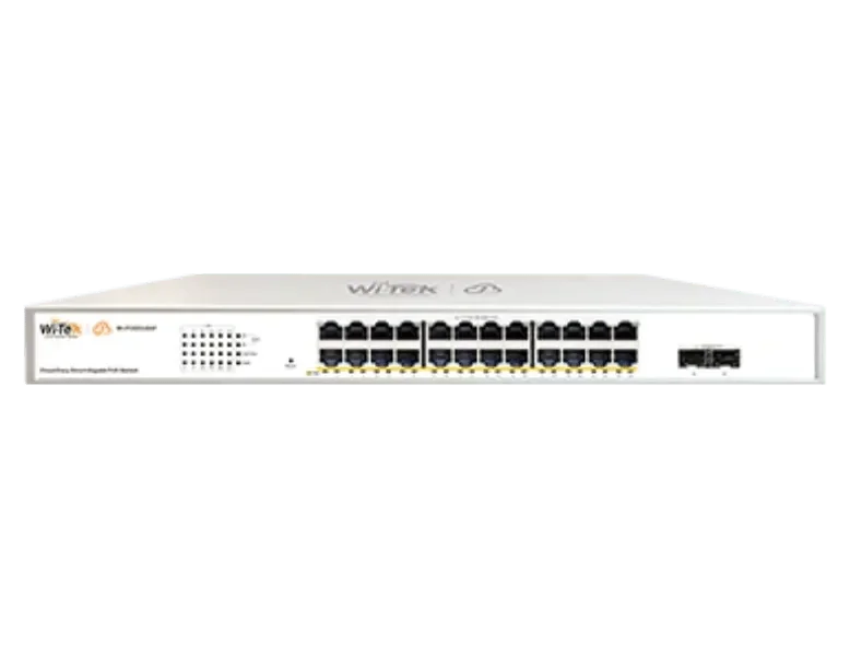 WI-TEK Cloud Easy SMART 24 Ports Poe Switch, WI-PCES326GF V2