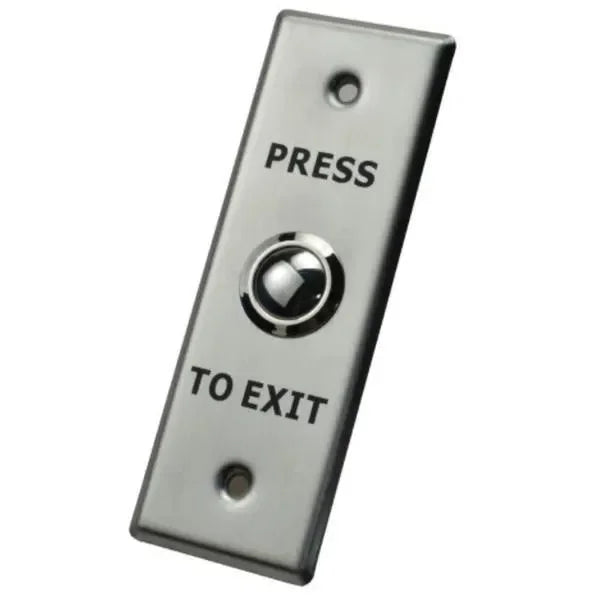 X2 Dome Exit Button, Stainless Steel - Small, N/O, SPST, Screw Terminal, X2-EXIT-011