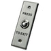 X2 Dome Exit Button, Stainless Steel - Small, N/O, SPST, Screw Terminal, X2-EXIT-011