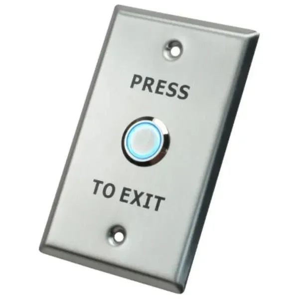 Exit Menu Button X2 Large Illuminated Exit Button with Blue LED Light