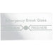 X2 Replacement Glass for Door Exit Breakglass , X2-EXIT-019