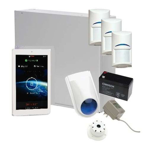 Bosch Solution 3000 Alarm System with 3 x Gen 2 Quad Detectors+ 7" Touch Screen Code pad