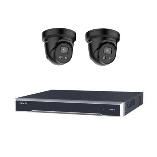 Hikvision CCTV Kit, AcuSense, 2 x 8MP Turret, 4CH NVR with 3TB HDD