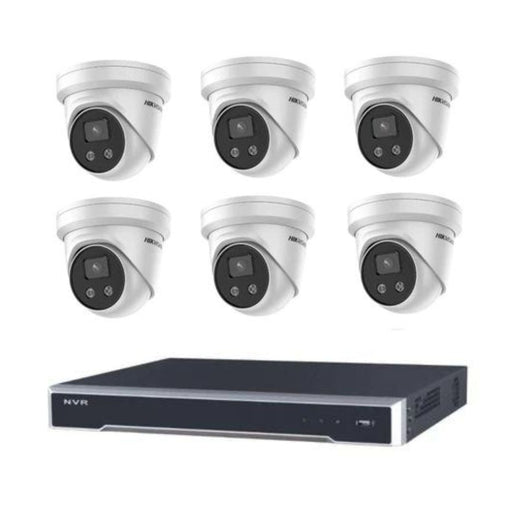 Hikvision CCTV Kit, AcuSense, 6 x 6MP Turret, 8CH NVR with 3TB HDD
