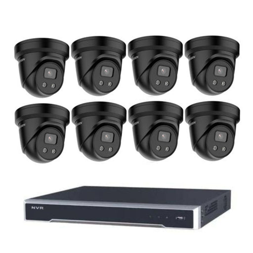 Hikvision CCTV Kit, AcuSense, 8 x 8MP Turret, 8CH NVR with 3TB HDD