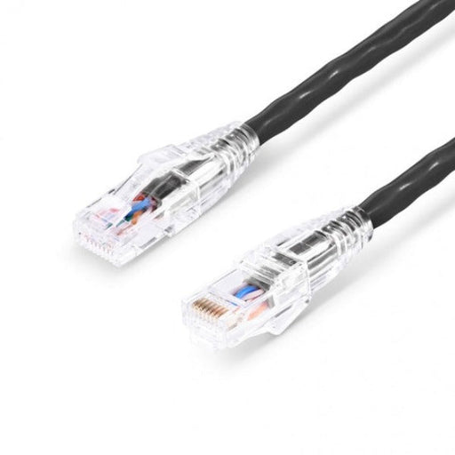 Black Cat 6A Snagless (UTP) Super thin with Rj45 Network Patch Cable