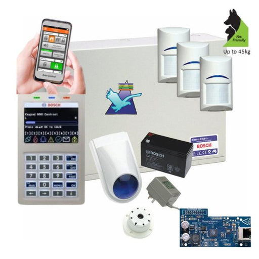 Bosch Solution 6000 Alarm System IP Kit, 3 x Tritech Detectors