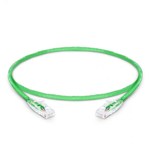 Green Cat 6A Snagless (UTP) Super thin with Rj45 Network Patch Cable