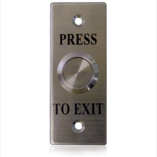 Smart Small Press-to-Exit Flush Button Switch, All Stainless Steel, WES1910