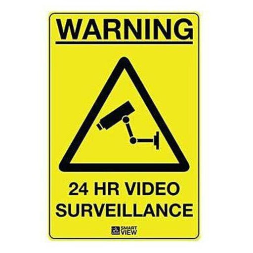 CCTV Warning Sign Large Yellow 290 x 390 mm