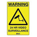 CCTV Warning Sign Large Yellow 290 x 390 mm
