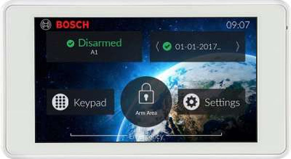 Bosch Solution 3000 Alarm System with 2 x Wireless Tritech Detectors + 5" Touch Screen Code pad+Premium Remote Kit