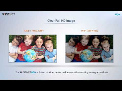 Wisenet HD+ Series Surveillance Cameras Video