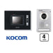 Kocom Intercom Kit 3.5" Screen + Door Station 4 wire, KCVDW354+KCMC30